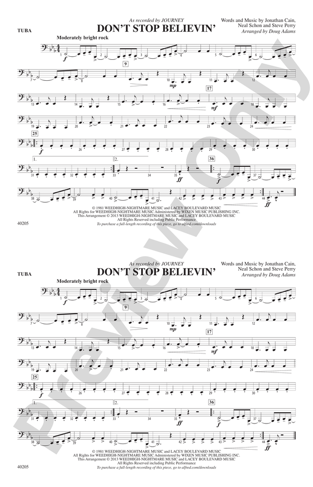 Don't Stop Believin': Tuba
