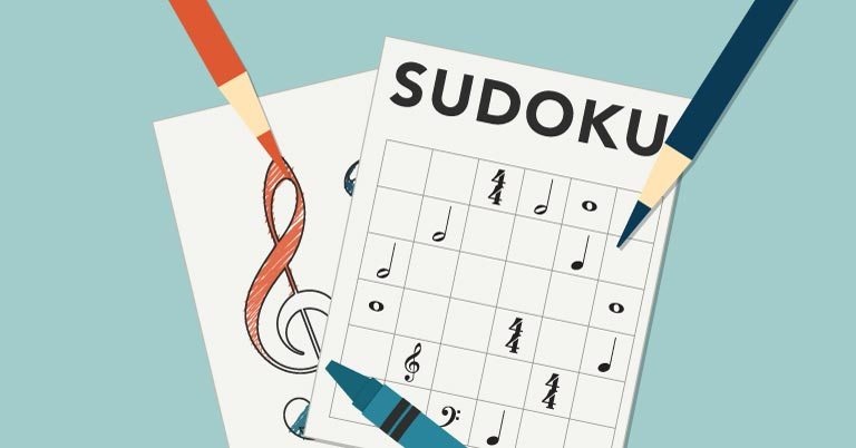 Music Sudoku Activity for Students