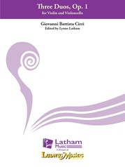 Three Duos, Op. 1 for Violin and Violoncello