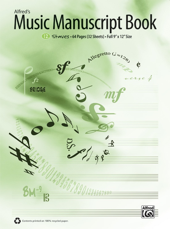 Alfred's Music Manuscript Book, 12-Stave