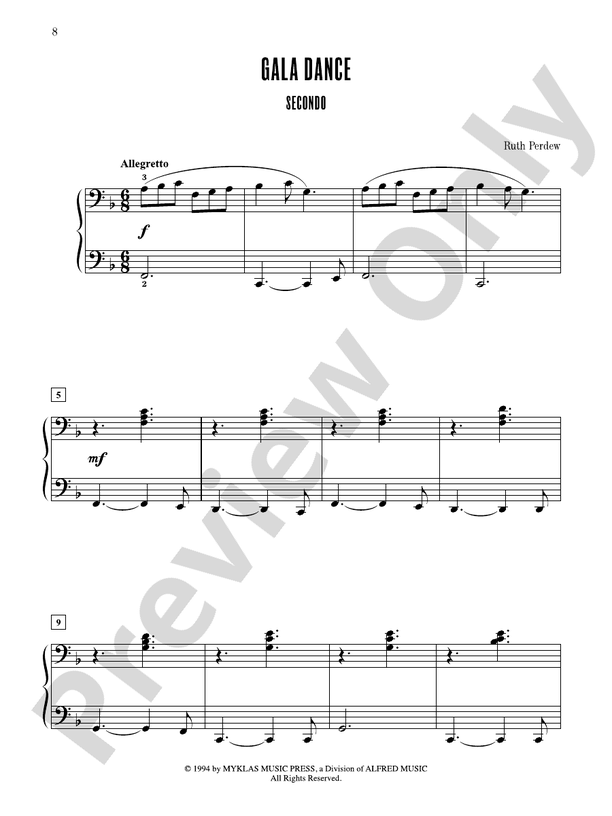Contest Winners for Two, Book 2: 7 Original Piano Duets from the Alfred, Belwin, and Myklas Libraries