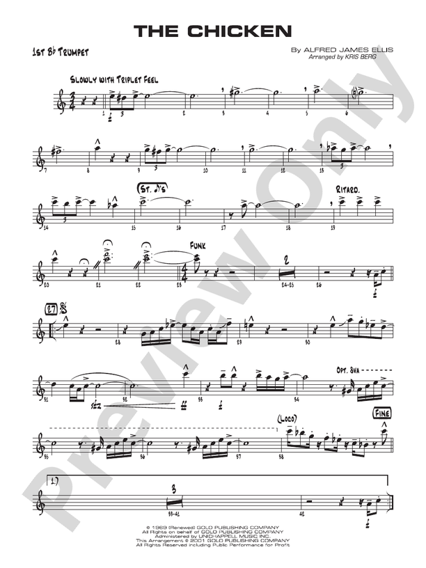 The Chicken 1st B flat Trumpet