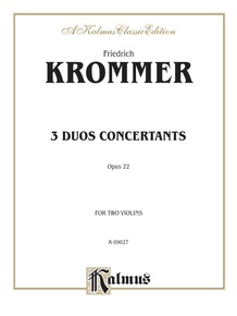 Three Duos Concertants, Opus 22