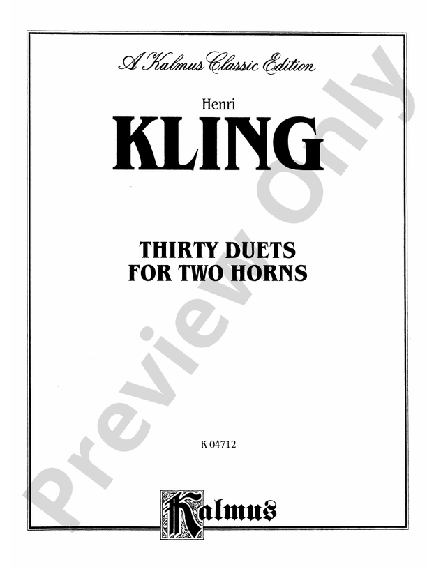 Kling: Thirty Duets