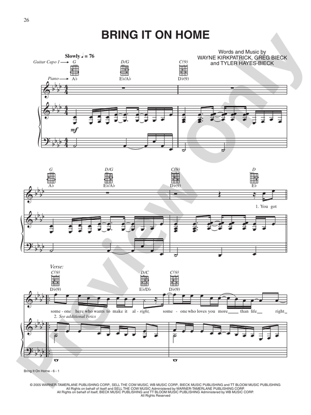 Piano/Vocal/Guitar - Songbooks / Playalongs 2005 - Chords Online