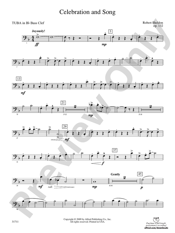 Celebration And Song: (wp) B-flat Tuba B.C.: (wp) B-flat Tuba B.C ...