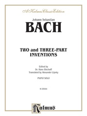 Bach: Two and Three-Part Inventions (Ed. Hans Bischoff)