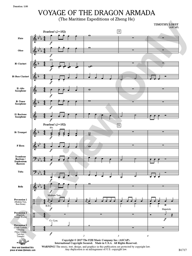 Voyage of the Dragon Armada Score Timothy Loest Digital