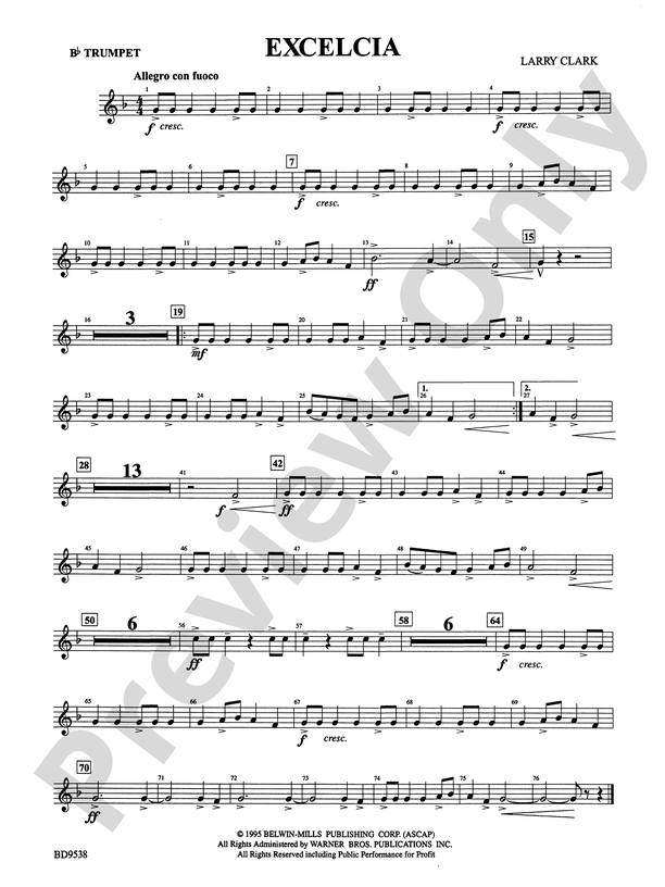 Accessible Solo Repertoire for Bb Trumpet – Excelcia Music Publishing