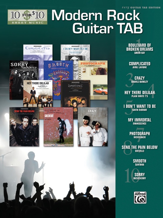 10 for 10 Sheet Music: Modern Rock Guitar Tab