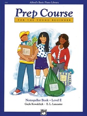 Alfred's Basic Piano Prep Course: Notespeller Book E