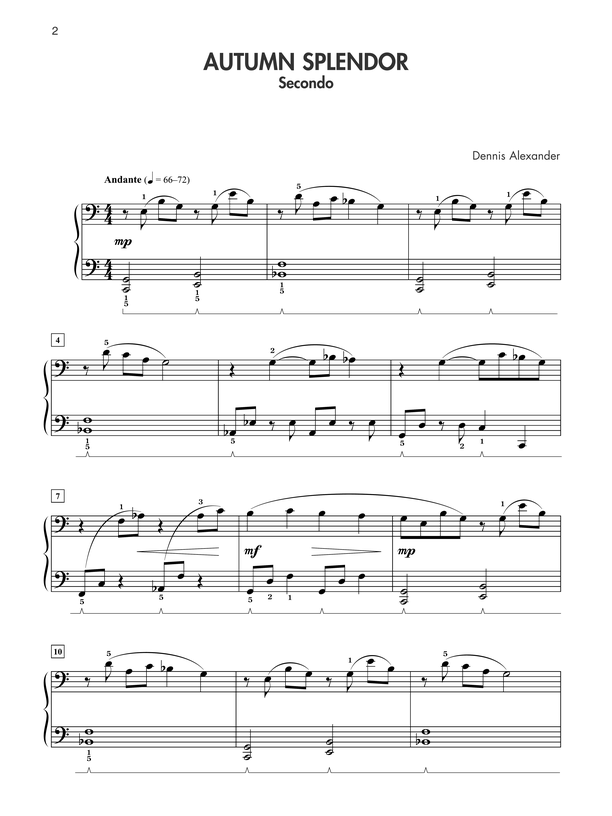 Just for Two, Book 2 - Piano Duet (1 Piano, 4 Hands)