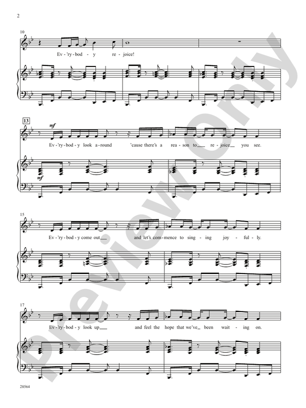 A Brand New Day (Everybody Rejoice) (From "the Wiz") Voice Luther