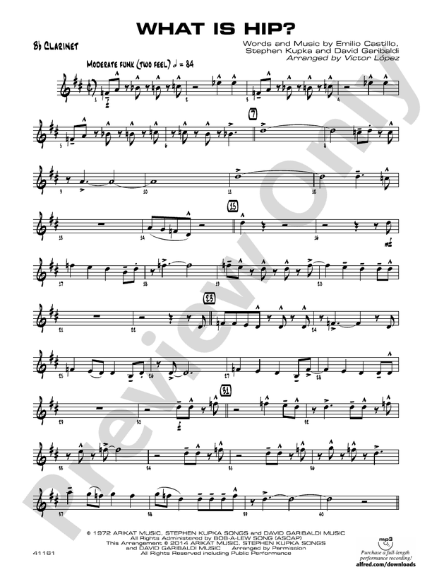 What Is Hip 1st Bflat 1st Bflat Part Digital