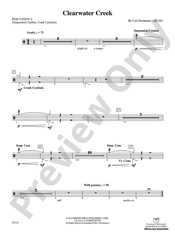Clearwater Creek: 2nd Percussion