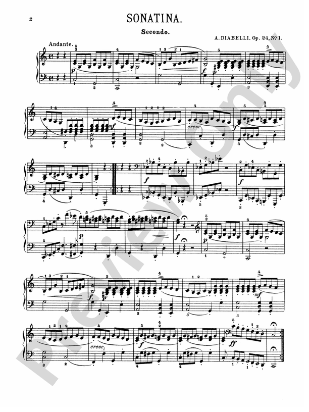 Diabelli: Sonatinas, Op. 24, 54, 58, 60