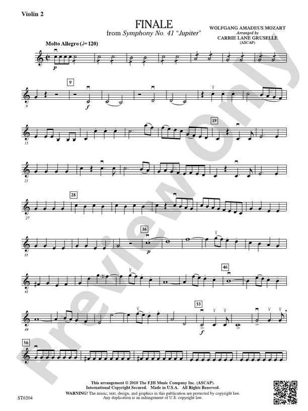 Finale from Symphony No. 41 