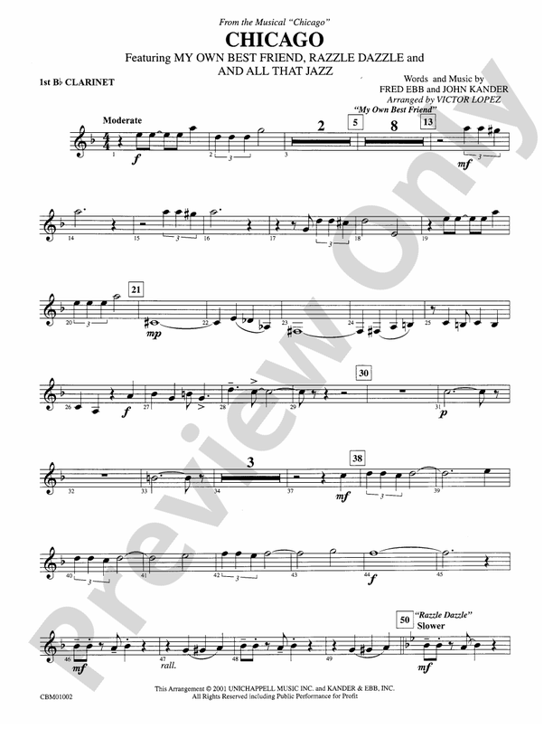 Chicago! (from the Musical Chicago!) 1st Bflat 1st Bflat