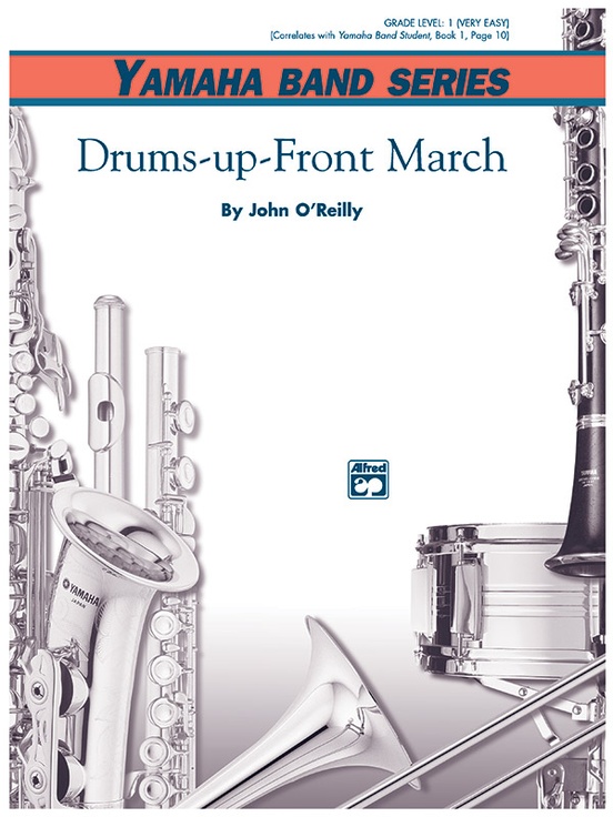 DrumsupFront March Concert Band Conductor Score Alfred Music John