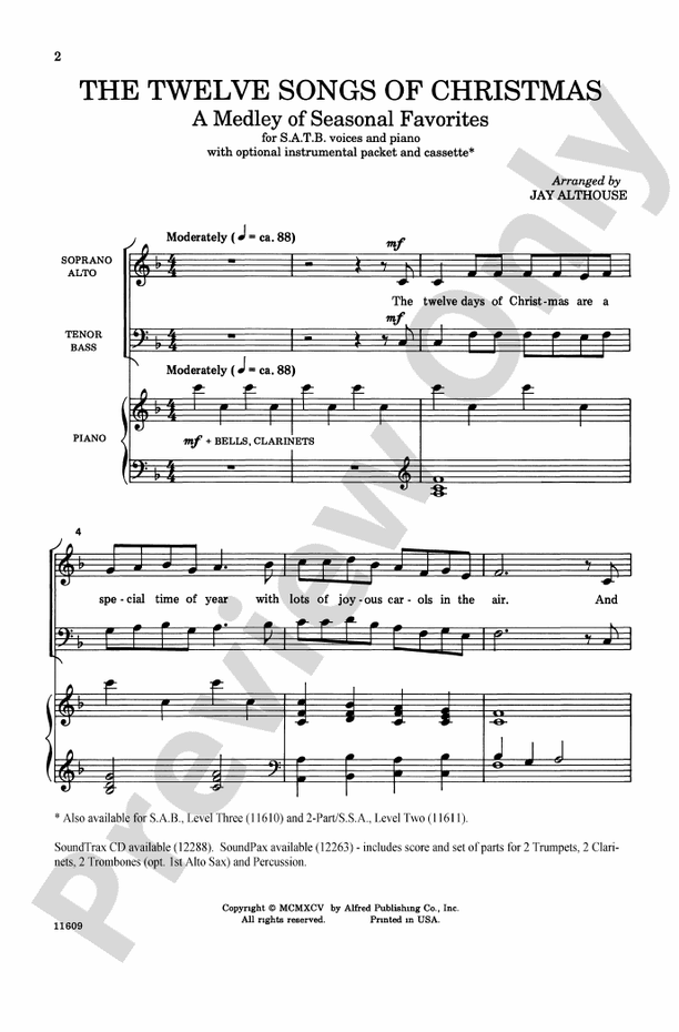 The Twelve Songs of Christmas