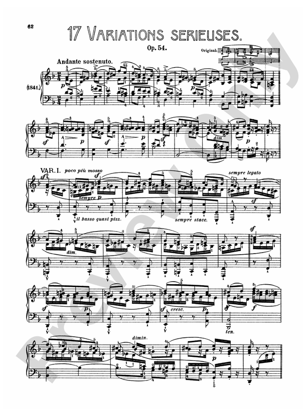 Mendelssohn Complete Various Mendelssohn: Complete Works (Volume II): 17 Variations