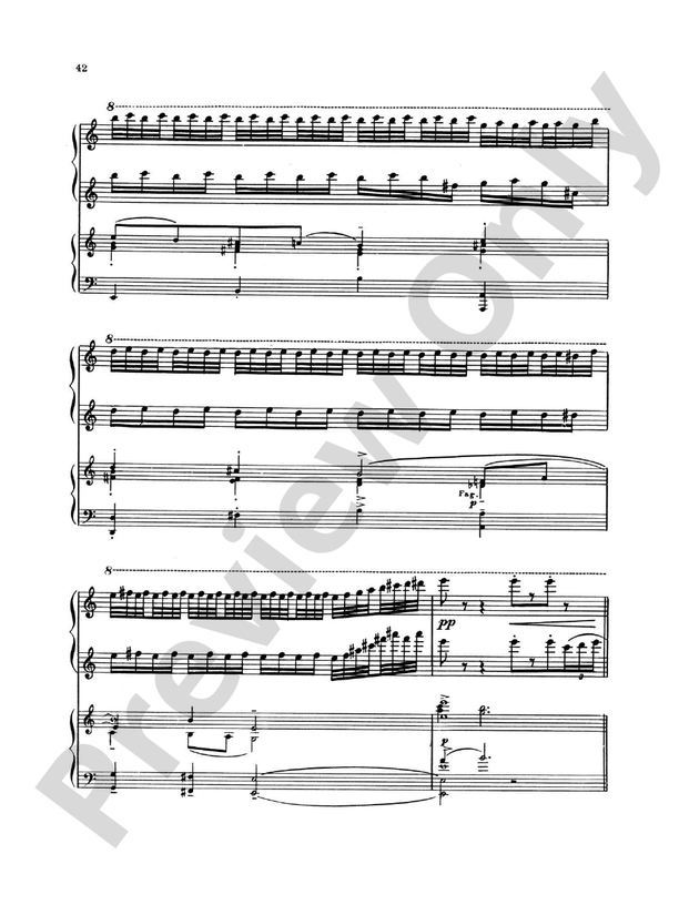 Piano Concerto No. 3 in C Major, Opus 26 - 2nd Movement - Piano Duo (2 Pianos, 4 Hands)