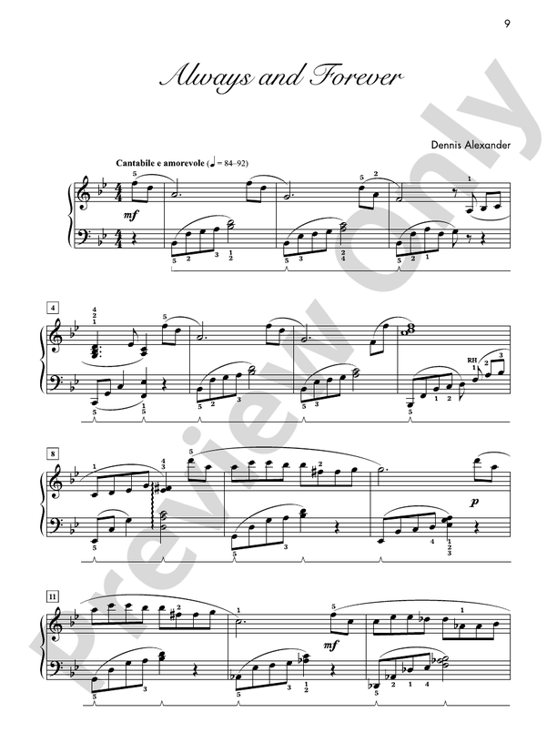 Always and Forever - Piano Solo