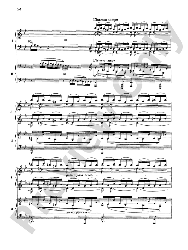 Fantaisie-tableaux (Suite No. 1), Opus 5 - III. Les larmes - Piano Duo (2 Pianos, 4 Hands)