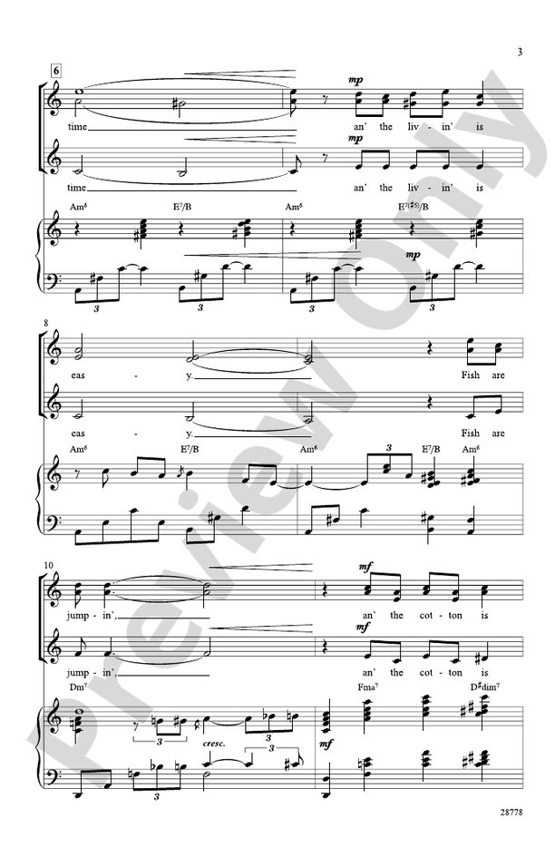 Summertime (from the musical Porgy and Bess)
