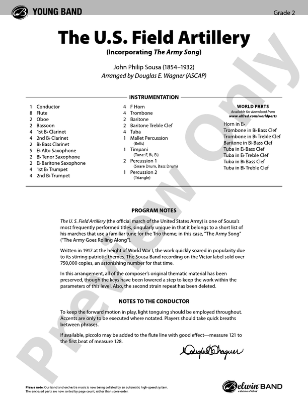 the-u-s-field-artillery-score-concert-band-score-digital-sheet