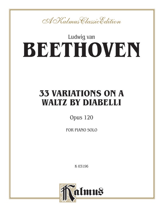 Diabelli Variations: Piano: Ludwig Van Beethoven | Alfred Music