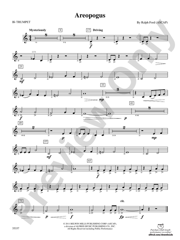 Areopogus: 1st B-flat Trumpet
