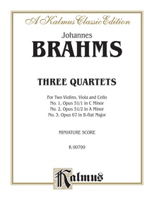 Brahms: Three String Quartets