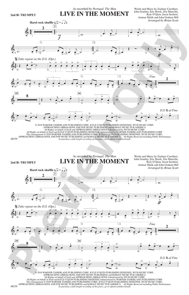 Live in the Moment: 2nd B-flat Trumpet