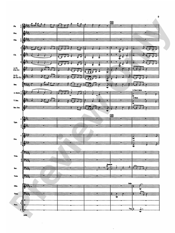 Spoon River Variations Score Concert Band Score Digital Sheet Music