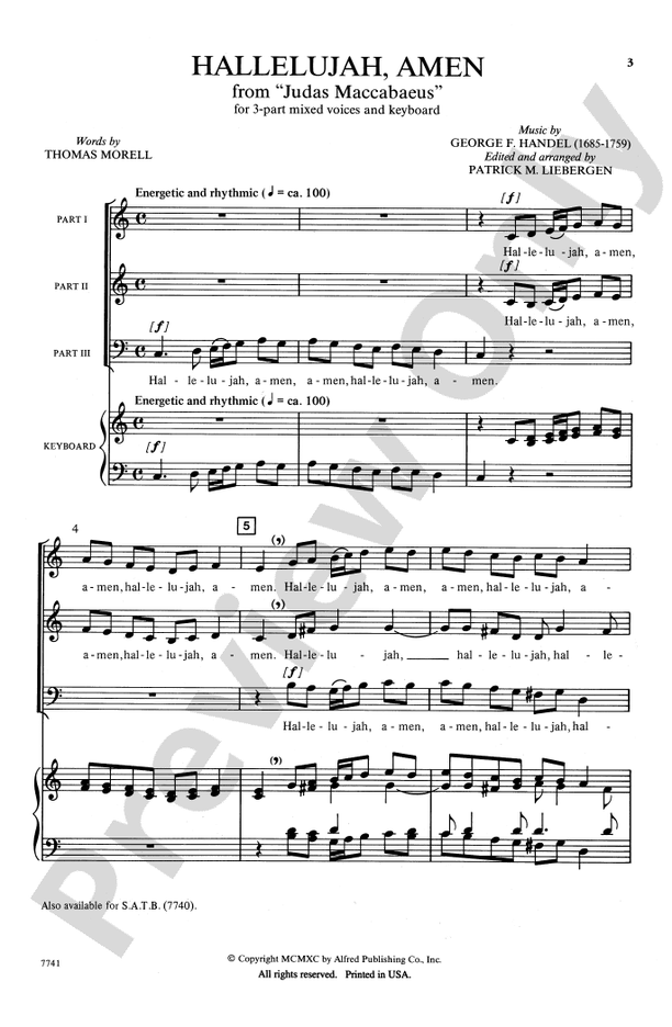 Hallelujah, Amen (from Judas Maccabaeus)