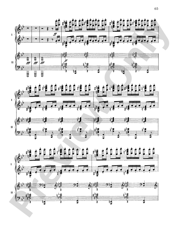 Fantaisie-tableaux (Suite No. 1), Opus 5 - IV. Pâques - Piano Duo (2 Pianos, 4 Hands)