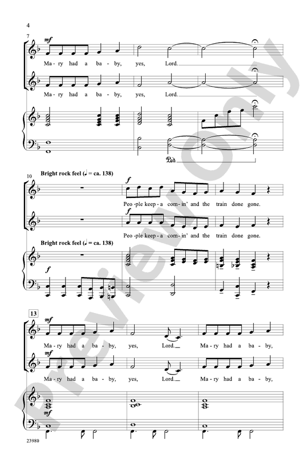 Born in Bethlehem (Four Christmas Spirituals)