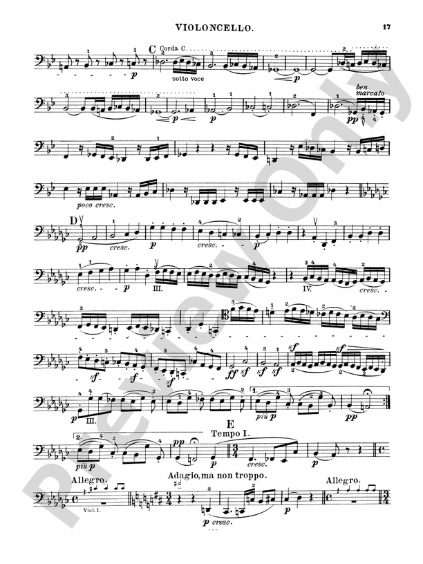 Beethoven String Quartets, Volume III String Quartet, Op. 130 (Cello