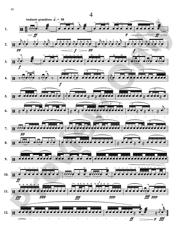 Portraits in Rhythm Advanced Edition Snare Drum Anthony J. Cirone