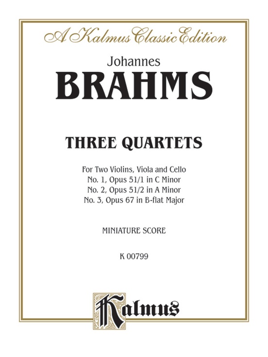 String Quartets: Opus 51, Nos. 1 & 2, Opus 67
