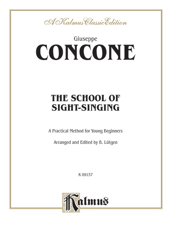 The School of Sight-Singing: Practical Method for Young Beginners (Lutgen)