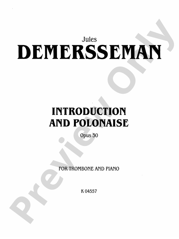 Demersseman introduction and polonaise introduction and polonaise