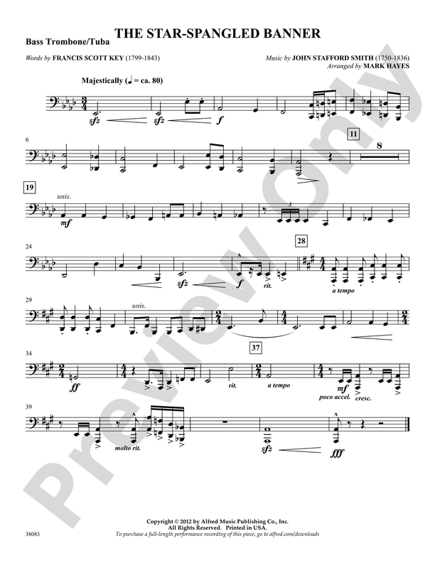 The Star-Spangled Banner: 3rd Trombone