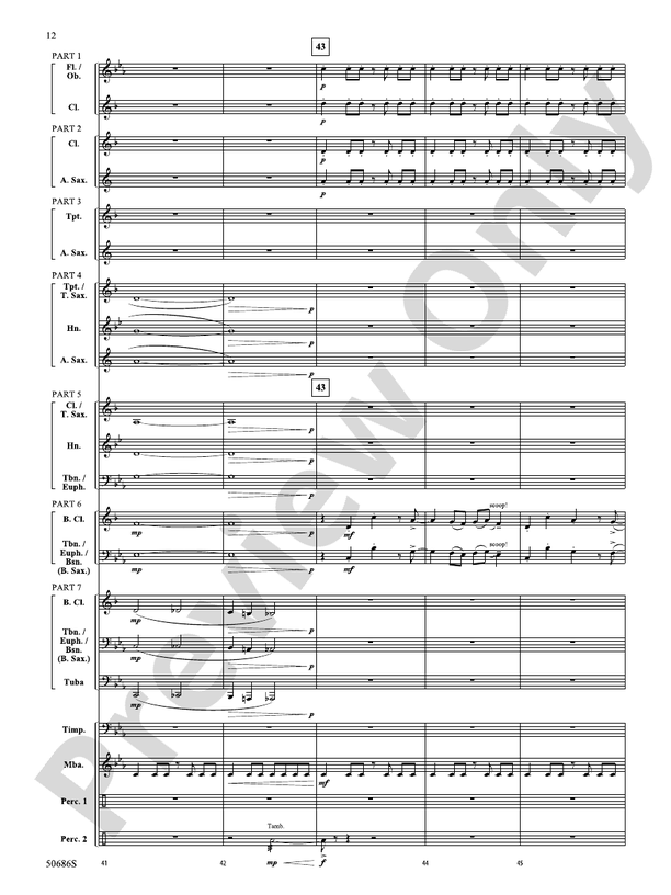 Tripwire: Concert Band Conductor Score & Parts - ColorFlex Version
