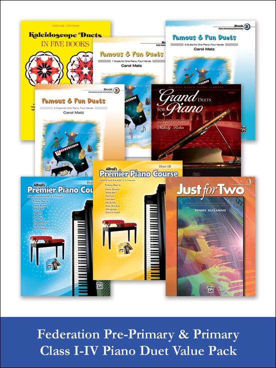 Federation Pre-Primary & Primary Class I-IV Piano Duet (Value Pack)