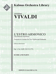 L'Estro Armonico, Op. 3, No. 8: Concerto for Two Violins in A minor, RV 522/ F.I:177