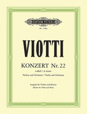 Violin Concerto No. 22 in A minor (Edition for Violin and Piano)