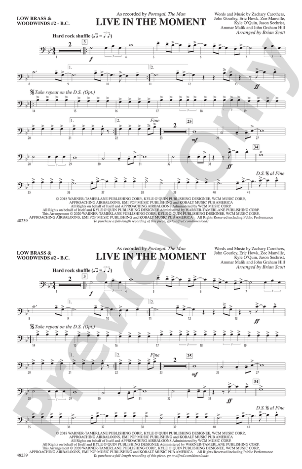 Live in the Moment: Low Brass & Woodwinds #2 - Bass Clef