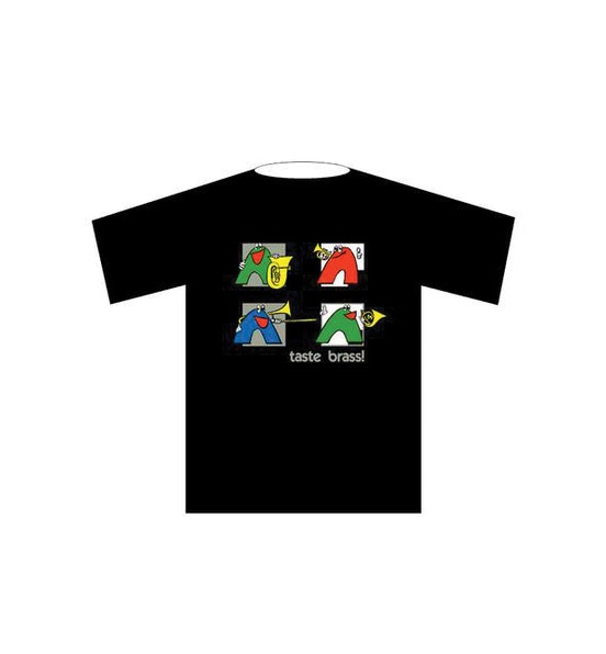 Taste Brass! T-Shirt: Black (Extra Large)